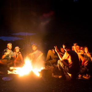 Students Around Fire